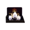 Picture of Tea Pot Set - Blue Onion Gold Design